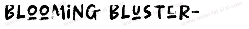 Blooming Bluster字体转换